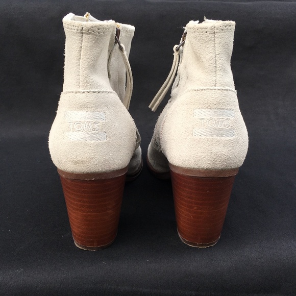 TOMS Majorca Peep Toe Bootie, 7.5 - Picture 3 of 8